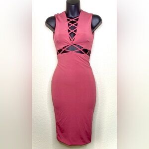 Criss cross sexy dress